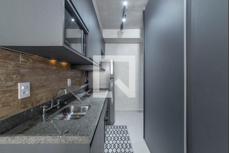 Cozinha de apartamento para alugar com 1 quarto, 40m² em Brooklin, São Paulo