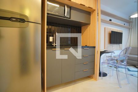Cozinha de kitnet/studio à venda com 1 quarto, 26m² em Mont’serrat, Porto Alegre