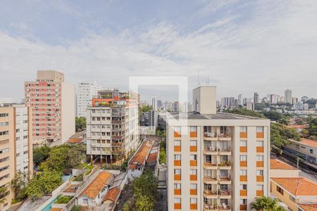 Vista Sala/Quarto de kitnet/studio à venda com 1 quarto, 29m² em Cerqueira César, São Paulo