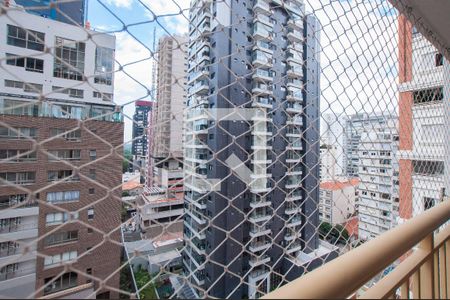 Vista da Sacada de kitnet/studio para alugar com 1 quarto, 26m² em Pinheiros, São Paulo