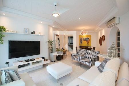 Sala de apartamento para alugar com 4 quartos, 180m² em Enseada, Guarujá