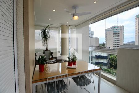Varanda Sala de apartamento para alugar com 4 quartos, 180m² em Enseada, Guarujá