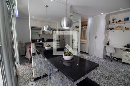 Sala de Jantar de apartamento à venda com 1 quarto, 52m² em Brooklin Paulista, São Paulo