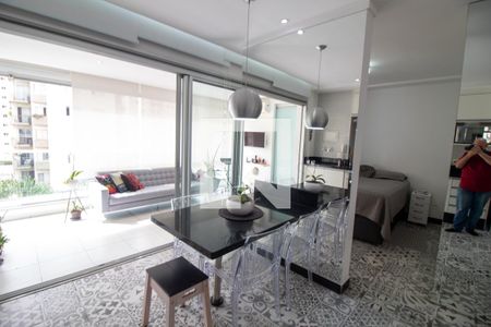 Sala de Jantar de apartamento para alugar com 1 quarto, 52m² em Brooklin Paulista, São Paulo