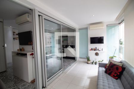 Sala de apartamento à venda com 1 quarto, 52m² em Brooklin Paulista, São Paulo