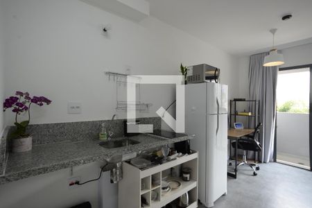 Cozinha de kitnet/studio para alugar com 1 quarto, 28m² em Vila Mariana, São Paulo