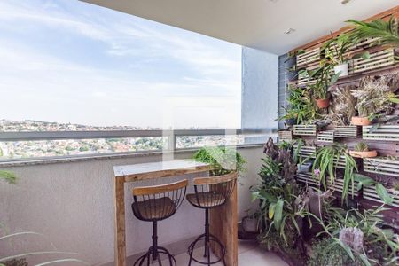 Varanda da Sala de apartamento à venda com 3 quartos, 117m² em Buritis, Belo Horizonte