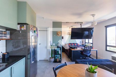 Sala e cozinha de apartamento à venda com 1 quarto, 35m² em Presidente Altino, Osasco