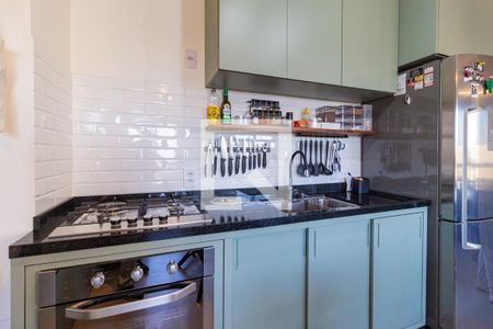 Sala e cozinha de apartamento para alugar com 1 quarto, 35m² em Presidente Altino, Osasco