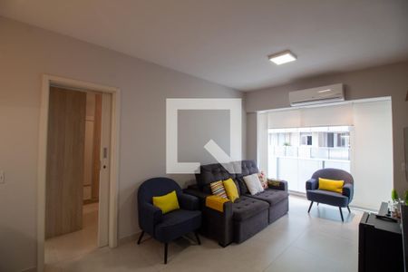 Sala de apartamento à venda com 1 quarto, 51m² em Santo Amaro, São Paulo