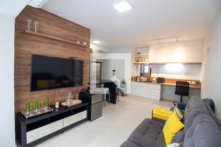 Sala de apartamento à venda com 1 quarto, 51m² em Santo Amaro, São Paulo