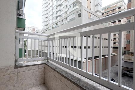 Varanda da Sala de apartamento para alugar com 1 quarto, 60m² em Boqueirão, Santos