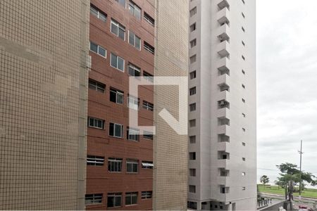Varanda da Sala - Vista de apartamento para alugar com 1 quarto, 60m² em Boqueirão, Santos