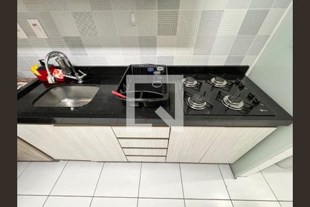 Cozinha de apartamento à venda com 2 quartos, 50m² em Parque Erasmo Assunção, Santo André