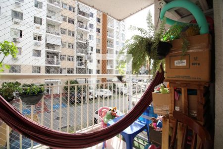 Sala Varanda de apartamento à venda com 2 quartos, 48m² em Anil, Rio de Janeiro