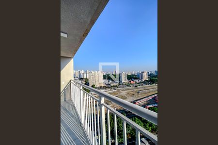 Varanda da Sala de apartamento à venda com 1 quarto, 29m² em Belenzinho, São Paulo