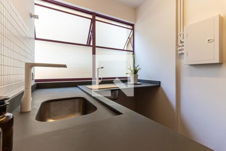 Cozinha de apartamento à venda com 1 quarto, 46m² em Higienópolis, São Paulo