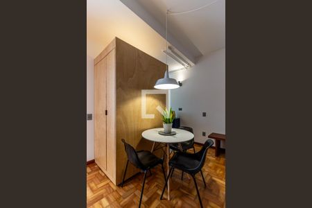 Sala - Detalhe de apartamento à venda com 1 quarto, 46m² em Higienópolis, São Paulo