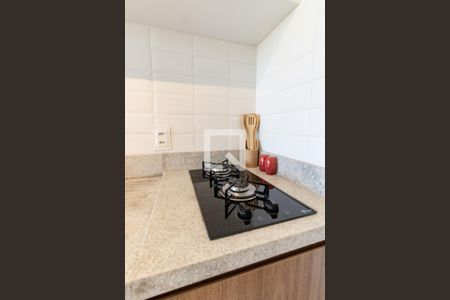 Cozinha de apartamento para alugar com 1 quarto, 31m² em Indianópolis, São Paulo