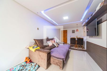 Sala de apartamento à venda com 2 quartos, 63m² em Vila Valparaiso, Santo André