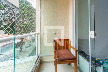Varanda da Sala de apartamento à venda com 2 quartos, 70m² em Vila Valparaiso, Santo André