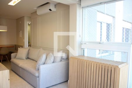 Sala de Estar e Varanda de apartamento para alugar com 2 quartos, 63m² em Paraíso, São Paulo