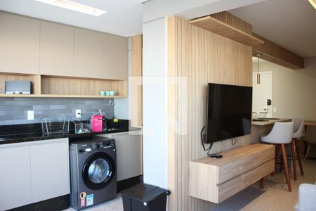Sala de Estar e Varanda de apartamento para alugar com 2 quartos, 63m² em Paraíso, São Paulo