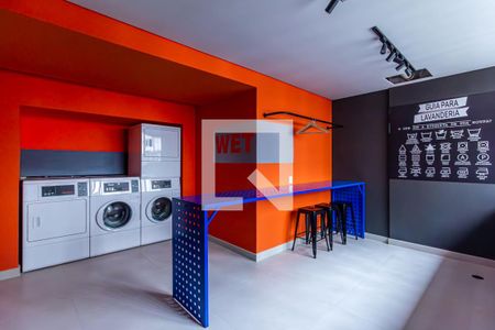 Studio para alugar com 24m², 1 quarto e sem vaga Studio para alugar com 24m², 1 quarto e sem vagaLavanderia