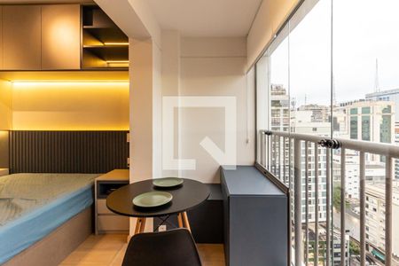 Varanda Anexa de kitnet/studio para alugar com 1 quarto, 24m² em Consolação, São Paulo
