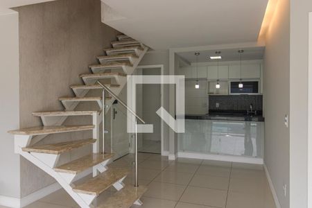 Sala - Escada de apartamento para alugar com 3 quartos, 300m² em Barra da Tijuca, Rio de Janeiro