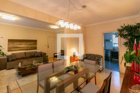 Sala  de apartamento à venda com 4 quartos, 120m² em Carmo, Belo Horizonte