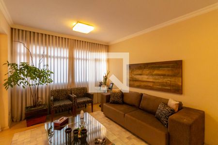 Sala  de apartamento à venda com 4 quartos, 120m² em Carmo, Belo Horizonte