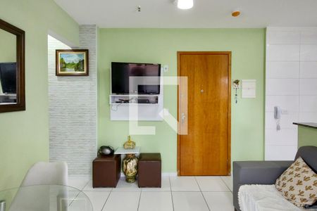 Sala de apartamento para alugar com 1 quarto, 52m² em Boqueirão, Praia Grande