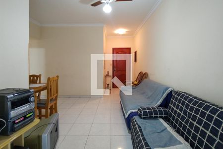 Sala de apartamento para alugar com 1 quarto, 56m² em Canto do Forte, Praia Grande
