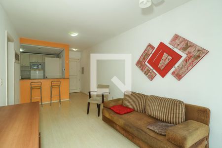 Sala de apartamento à venda com 1 quarto, 80m² em Menino Deus, Porto Alegre