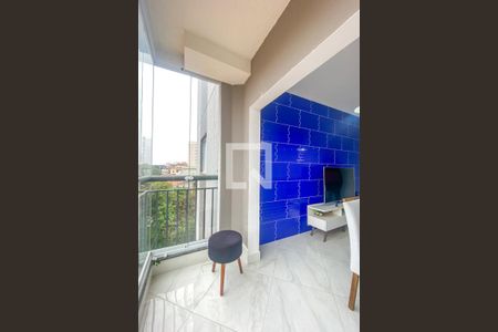 Varanda da Sala de apartamento à venda com 1 quarto, 40m² em Santa Terezinha, São Bernardo do Campo