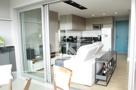 Varanda da Sala de apartamento para alugar com 1 quarto, 66m² em Pinheiros, São Paulo