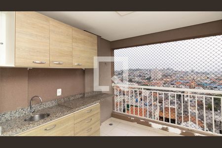 Varanda da Sala de apartamento para alugar com 2 quartos, 57m² em Parque Boturussu, São Paulo