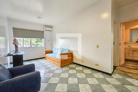 Sala de apartamento para alugar com 1 quarto, 48m² em Jardim Belmar, Guarujá