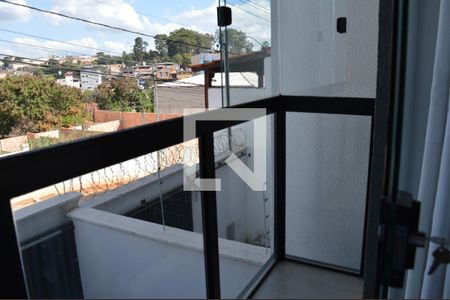 Varanda da Sala de casa à venda com 3 quartos, 122m² em Morro do Confisco, Contagem