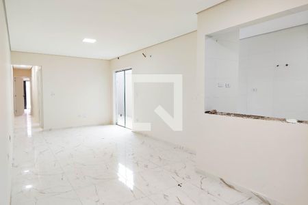 Sala de apartamento à venda com 3 quartos, 100m² em Vila Scarpelli, Santo André