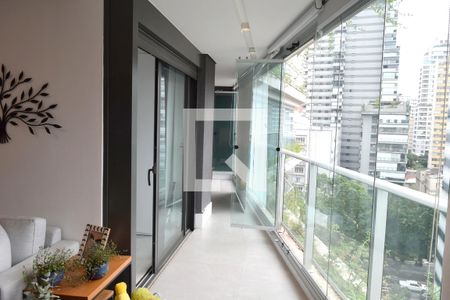 Varanda de apartamento à venda com 2 quartos, 97m² em Cerqueira César, São Paulo