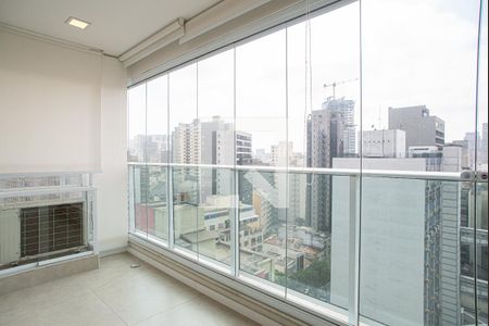 Varanda da Sala de apartamento à venda com 1 quarto, 46m² em Bela Vista, São Paulo