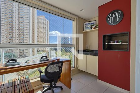 Varanda da Sala de apartamento à venda com 2 quartos, 105m² em Vila da Serra, Nova Lima