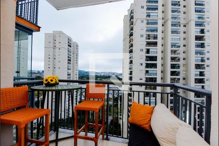Varanda da Sala de apartamento à venda com 2 quartos, 58m² em Picanço, Guarulhos