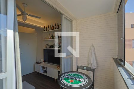 Varanda da Sala de apartamento à venda com 2 quartos, 54m² em Horto, Belo Horizonte