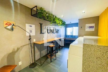 Studio para alugar com 25m², 1 quarto e sem vagaLavanderia área comum