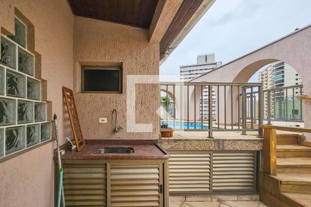 Varanda  de apartamento para alugar com 3 quartos, 150m² em Jardim Las Palmas, Guarujá