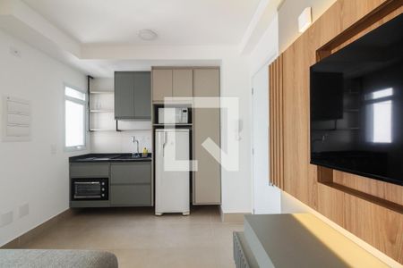 Sala  de apartamento à venda com 1 quarto, 37m² em Vila Azevedo, São Paulo