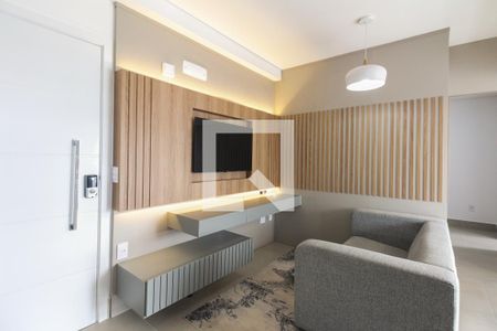 Sala  de apartamento à venda com 1 quarto, 37m² em Vila Azevedo, São Paulo